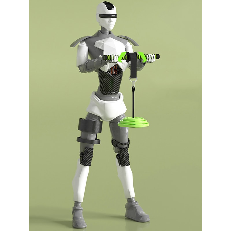 Unisex Wrist Roller Exerciser Forearm Strength Workout Bar Thickened Sponge Grip For Fitness 5