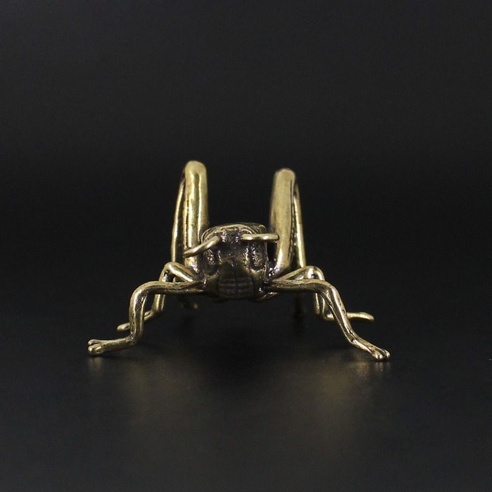 Solid Brass Cricket Figurines, Tricky Spoof Insect Toy, Retro Animal Statue, Miniature Craft Decorations