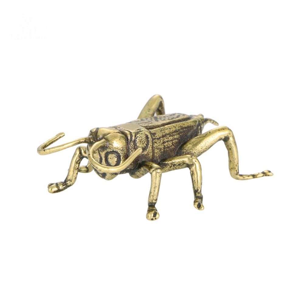 Solid Brass Cricket Figurines, Tricky Spoof Insect Toy, Retro Animal Statue, Miniature Craft Decorations