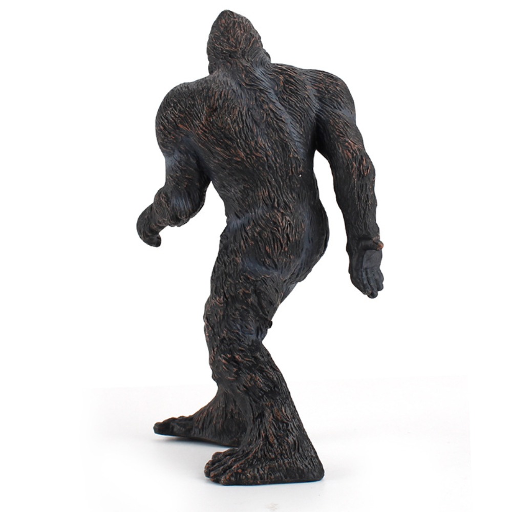 Black Brown Primitive PVC Bigfoot Statue for Indoor Tabletop Desk Decoration