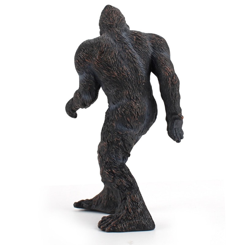 Black Brown Primitive PVC Bigfoot Statue for Indoor Tabletop Desk Decoration