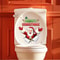 Christmas Wall Sticker Santa Claus, Self-Adhesive Removable Decoration for Bedroom, Bathroom, Toilet with English Slogan