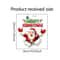 Christmas Wall Sticker Santa Claus, Self-Adhesive Removable Decoration for Bedroom, Bathroom, Toilet with English Slogan