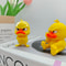 Angry Yellow Duck Statue, Humorous Indoor/Outdoor Funny Duck Decoration for Home and Car