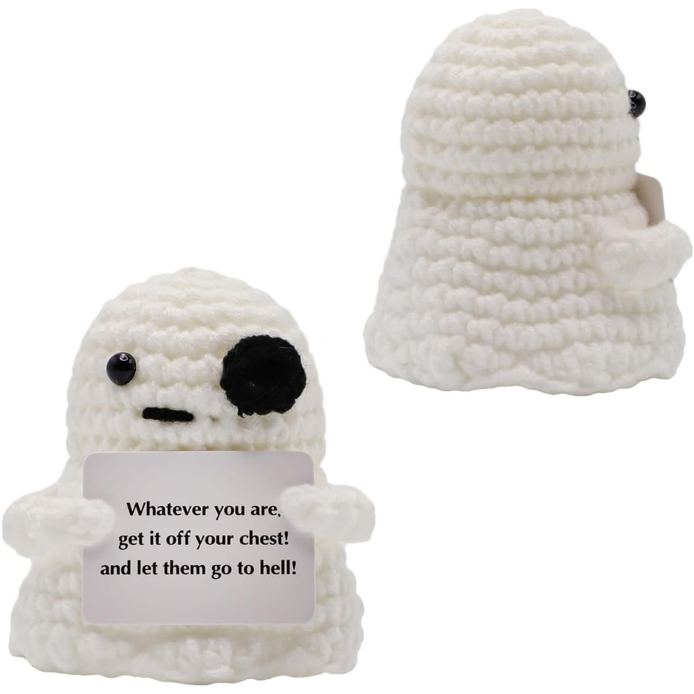 Handmade Positive Bat Doll With, Card Home Decoration, Knitting Bat Halloween Ornament, Room Decor Halloween Party Gift