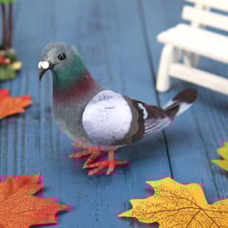 cute christmas decorations, simulation foam pigeon art crafts, handmade miniatures bird figurines