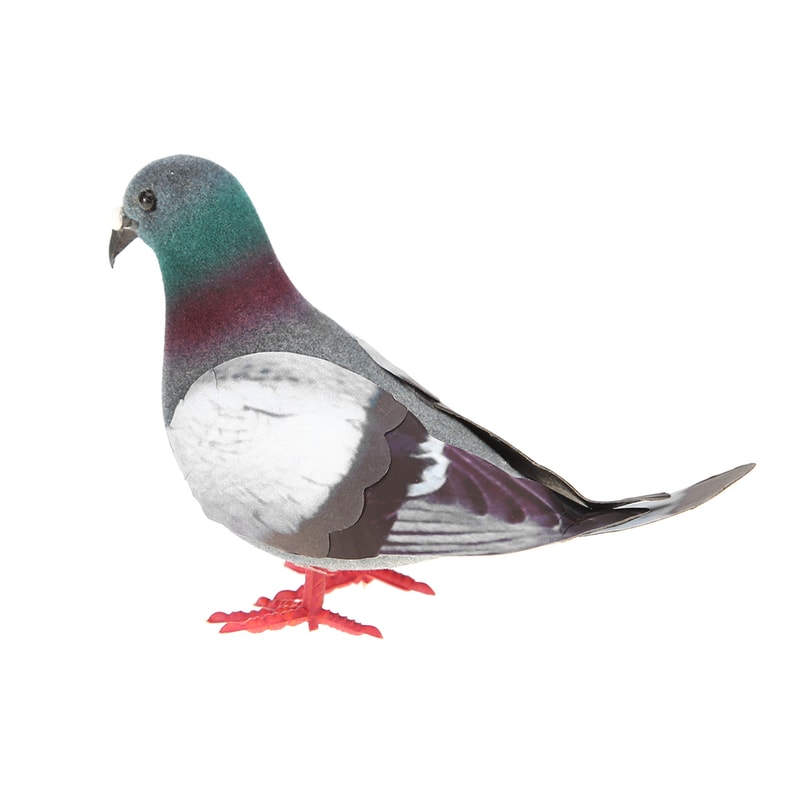 Cute Christmas Decorations, Simulation Foam Pigeon Art Crafts, Handmade Miniatures Bird Figurines