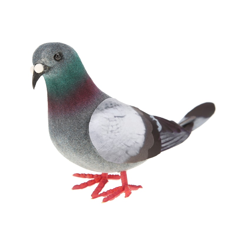 Cute Christmas Decorations, Simulation Foam Pigeon Art Crafts, Handmade Miniatures Bird Figurines