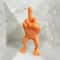 Funny Decorations Middle Finger with Legs Statue, Car Desk Ornament for Home or Office