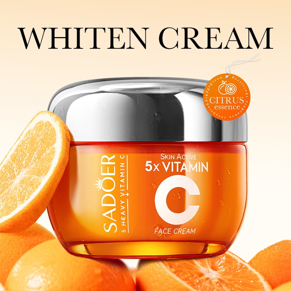 Hydrating Vitamin C Face Cream for Brightening, Firming, and Moisturizing Skin