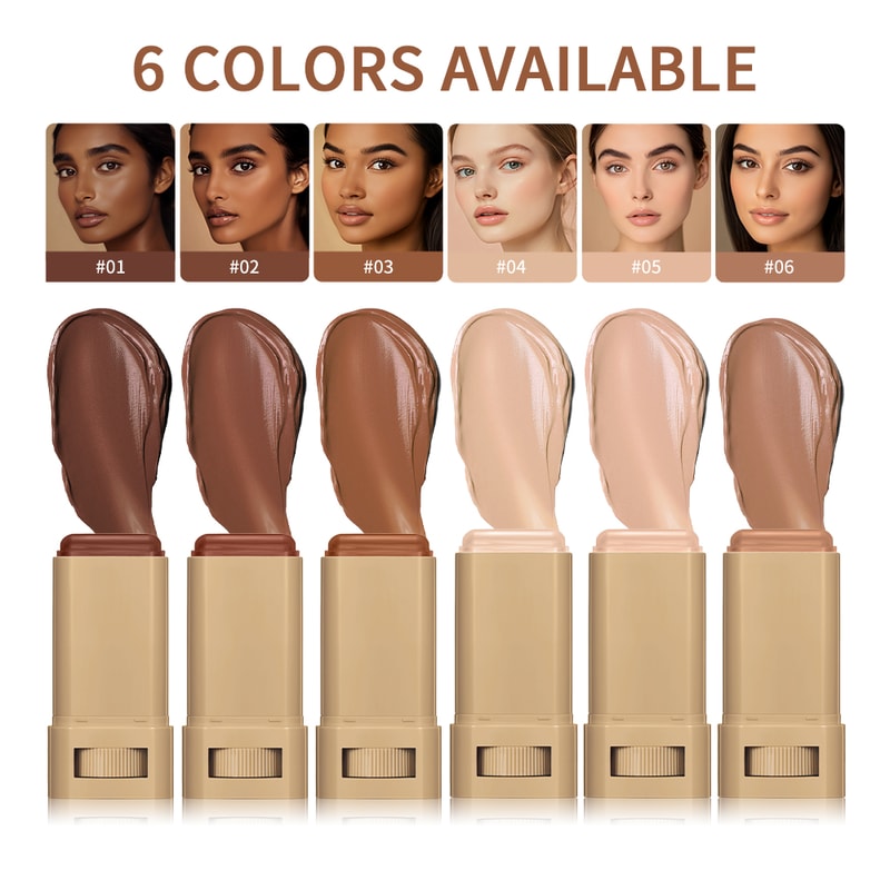 Smooth Plumper, Colors Balm Serum Boosted, Foundation Stick, High Coverage, Travel Bronze Makeup