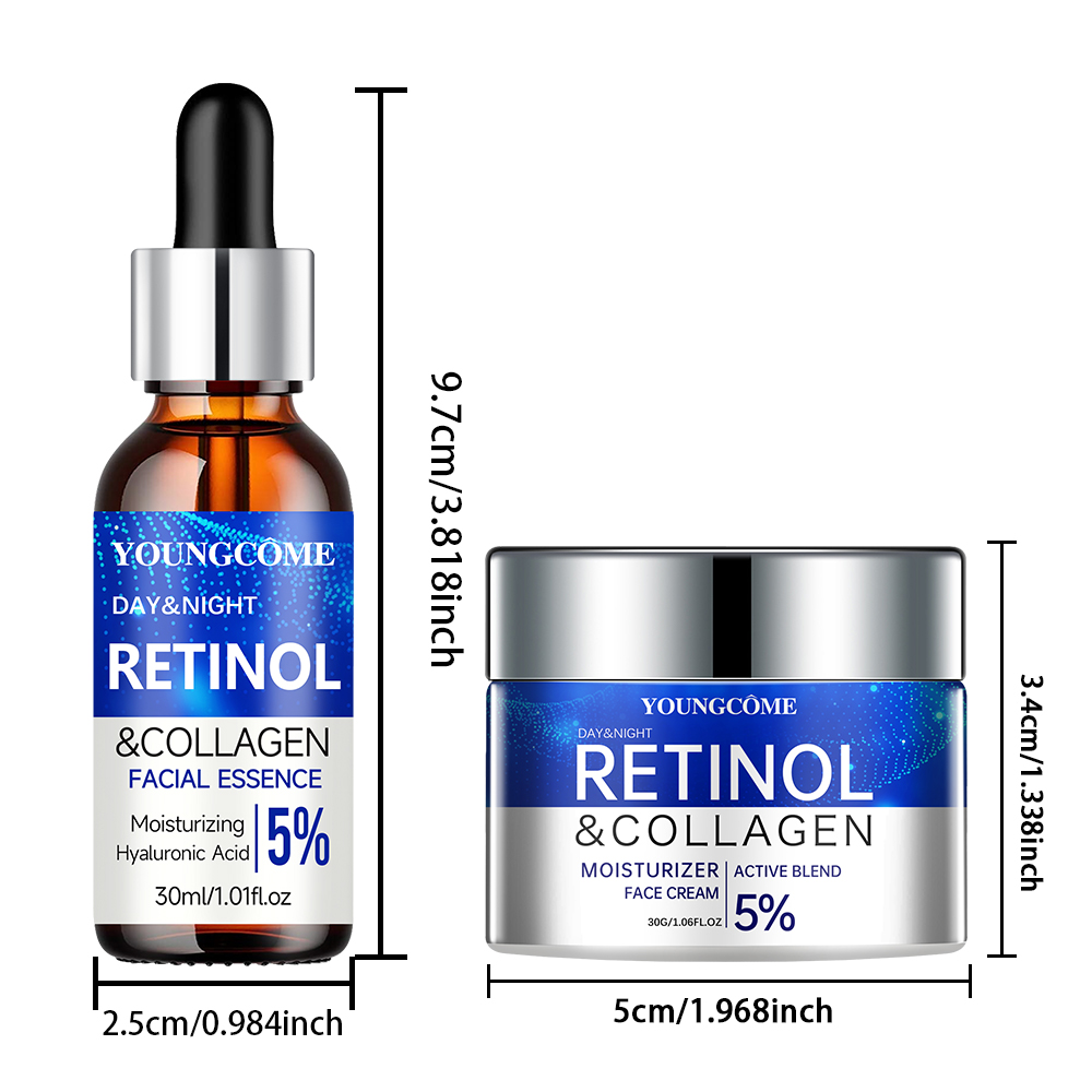 Smooth Wrinkles Boost Elasticity With Retinol Cream Serum Combo Set 6
