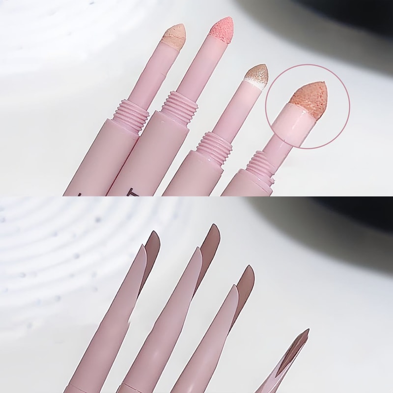 Two-in-One Double-ended Silkworm Eyeliner, Naturally Brightening, Long-lasting Eye Shadow Highlight