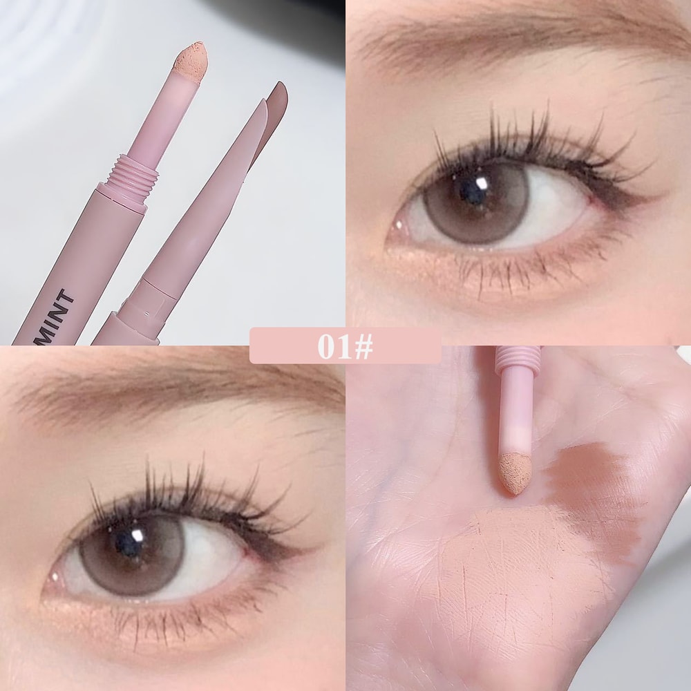 Two-in-One Double-ended Silkworm Eyeliner, Naturally Brightening, Long-lasting Eye Shadow Highlight