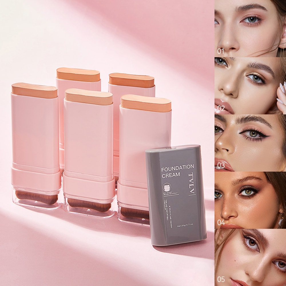 Lightweight Shades with Built-In Brush - Cream Finish, Waterproof