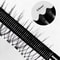 Black Silk Fiber Waterproof Mascara, Long Curling, Non-Clumping Eyelash Extensions in Metallic Tube Makeup for Eyes