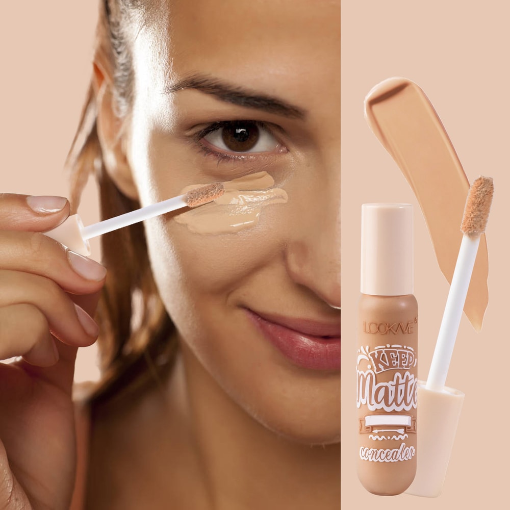 Natural Matte Concealer Cream Moisturizing Full Coverage Acne Dark Circle 2