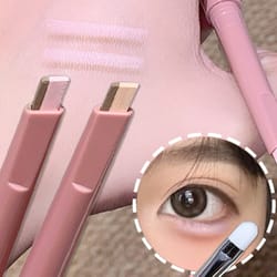 nude pink highlighter stick, aegyo sal brightening shadow, lying silkworm lash makeup for beautiful eyes