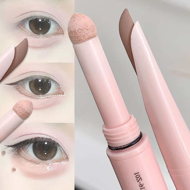 Diamond Glitter Matte Aegyosal Pen, Double-end Lying Silkworm Eyeliner for Cream Shadow Highlighter Makeup