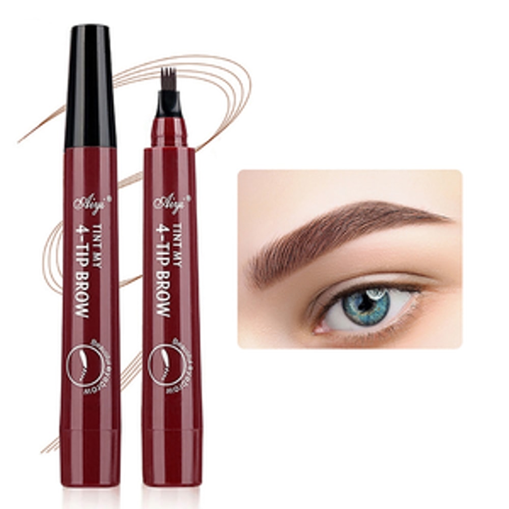 Waterresistant Fourend Eyebrow Pencil Nonsmudged Longlasting 6