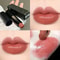 Long-lasting Red Brown Lipstick, Moisturizing Mirror Lipstick, Waterproof Lip Gloss for Valentine's Day Gift