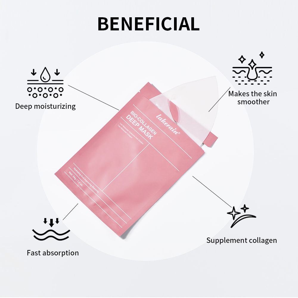 Collagen Hydrating Overnight Hydrogel Mask BioCollagen Real Deep Mask For Elasticity Pore Minimizin 5