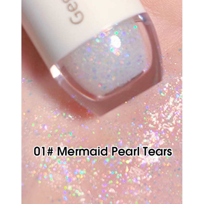 High Gloss Cappuvini Star Dots Liquid Eye Shadow, Pearlescent Fine Flashing, Easy Dizzy Cubs Bowling Ball Effect