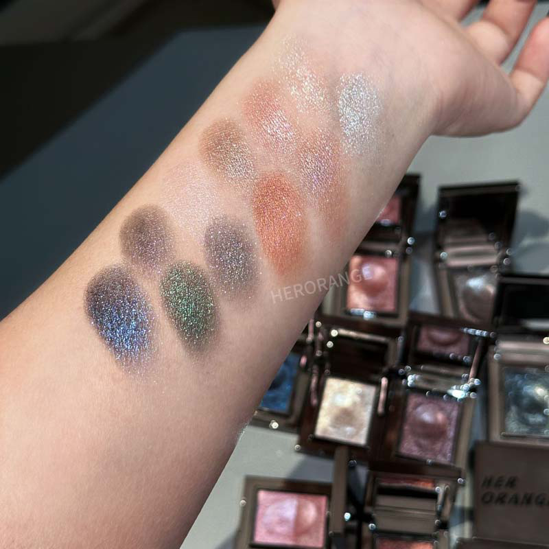 Fine Chameleon Dark Green Eyeshadow Mashed Potato Sparkling Pearlescent Palette For Brightening Mak 1