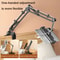 Long Arm Adjustable Bed Tablet Holder Rotatable Desktop Bracket Clamp