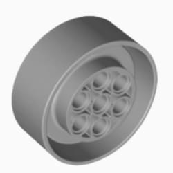 perforated brick assembly toy accessories with technology mechanical wheels