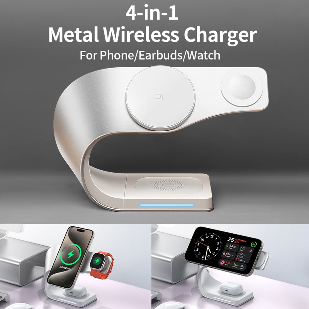 Mobile Phones Charging Station Stand Airpods Apple Watch Fast IPhone Charger 0