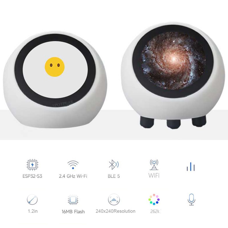 Development Board Clock, AI Voice Chat Robot Ornament, Modern Decor