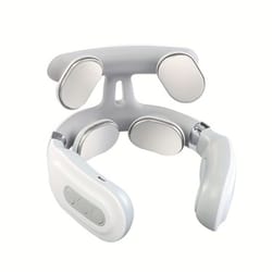 neck pain relief charging massager with heating function and breathing light for deep relaxation