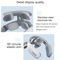 Neck Pain Relief Charging Massager with Heating Function and Breathing Light for Deep Relaxation