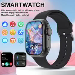waterproof smartwatch with wireless call and fitness clock health monitor for men and women