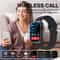 Waterproof Smartwatch with Wireless Call and Fitness Clock Health Monitor for Men and Women