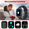 Waterproof Smartwatch with Wireless Call and Fitness Clock Health Monitor for Men and Women