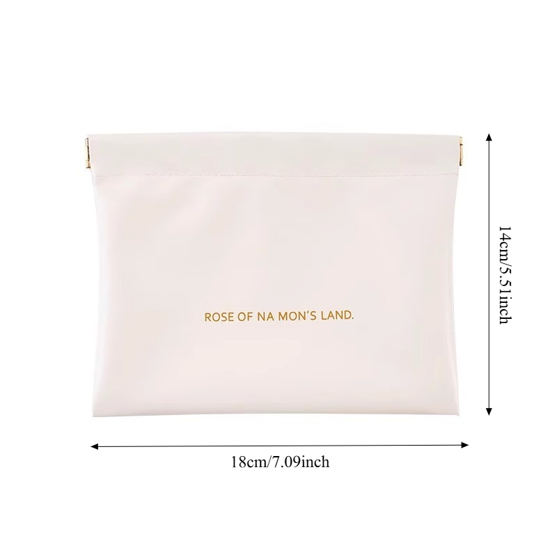 Portable PU Leather Tech Organizer with Snap Closure for Earphones, Cable, Charger, Toiletry and Travel Makeup Carry Cas