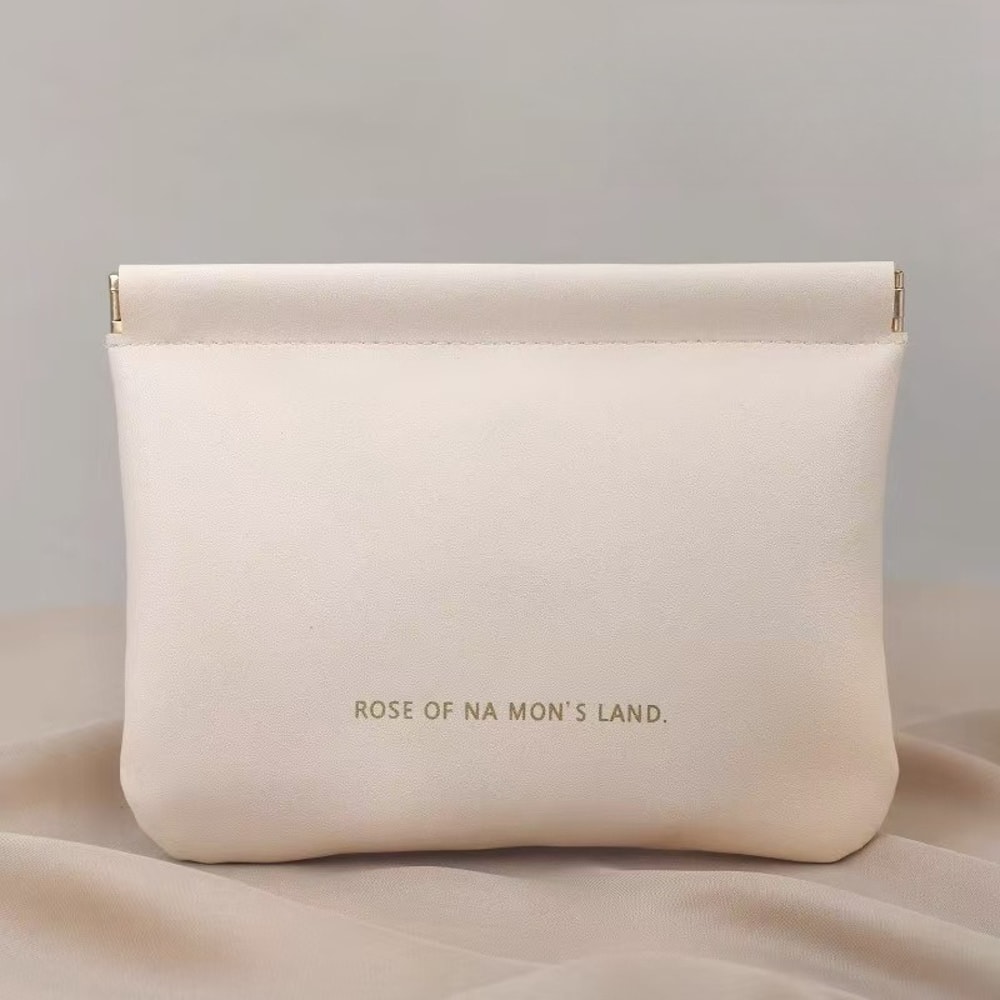 Portable PU Leather Tech Organizer with Snap Closure for Earphones, Cable, Charger, Toiletry and Travel Makeup Carry Cas