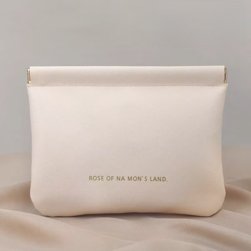 Portable PU Leather Tech Organizer with Snap Closure for Earphones, Cable, Charger, Toiletry and Travel Makeup Carry Cas