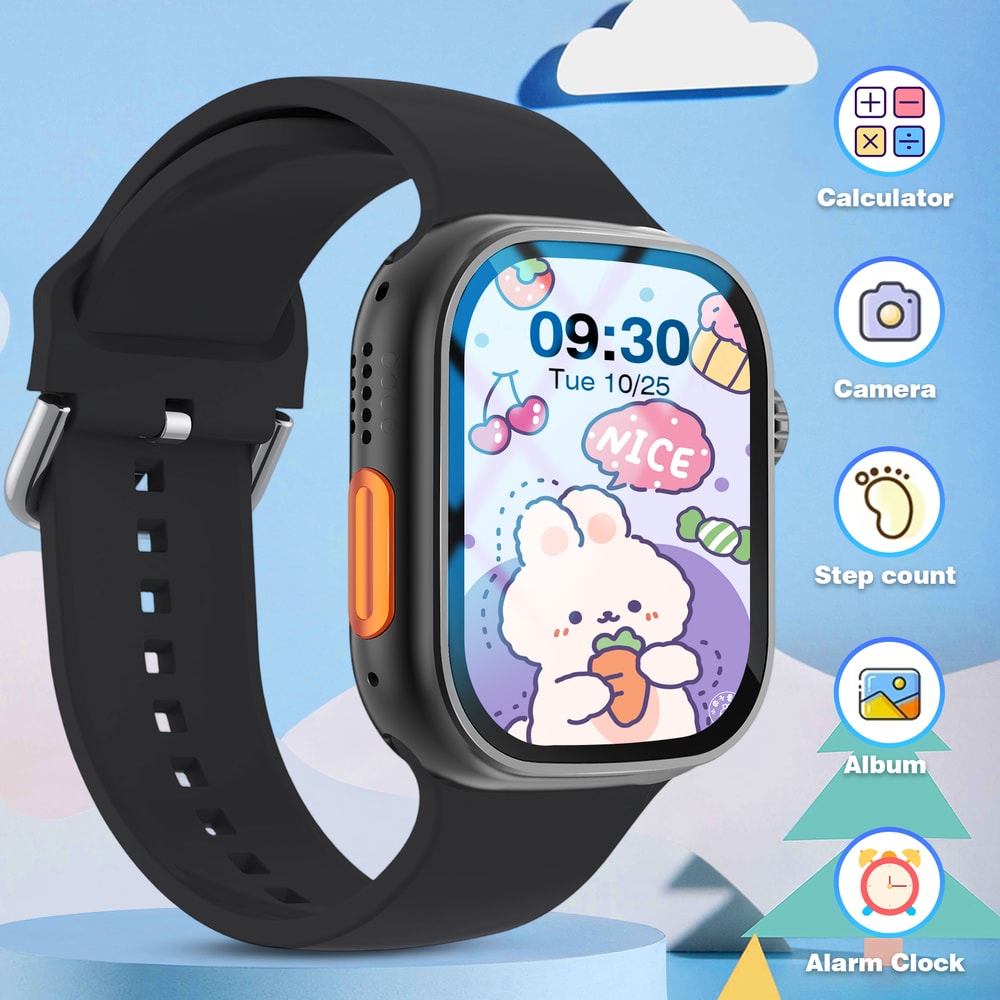 Unisex Smart Watch with High-Definition Screen, Wireless Calls, Sports Modes, Music Control, Message Alerts