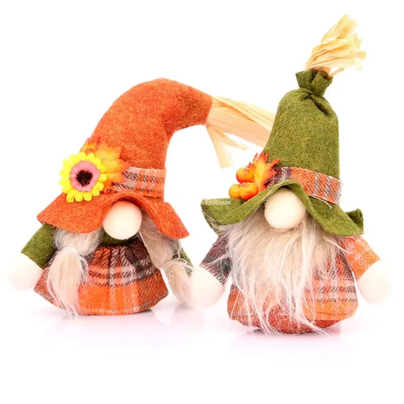 Nordic Gnome Sunflower Decor, Pumpkin Swedish Dwarf, Thanksgiving Day Christmas Gift