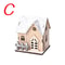 Luminous Cabin Christmas LED Light Wooden House Merry Christmas Decorations For Home DIY Xmas Tree 8