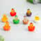 Glow in The Dark Luminous Resin Ducks, Vegetable Fruit Style, Tiny Animal Figures for Home Decor