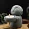 Retro Little Monk Candle Holder Base, Perfect Home Decor for Dining Table and Study Desktop Ornament