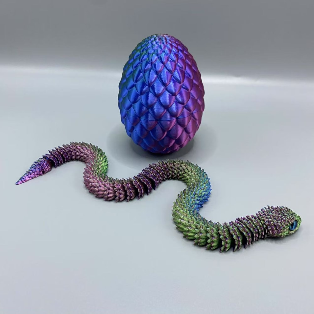 Flexible Joints Snake Surprise Egg Decoration – Best Gift for Printing Lovers