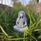 Meditation Style Moon Goddess Statue Ornament, Imitation Stone Texture Healing Home Decoration