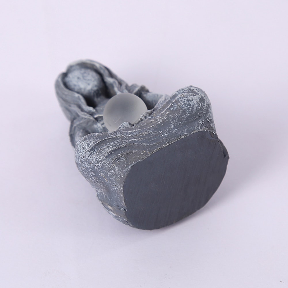 Meditation Style Moon Goddess Statue Ornament, Imitation Stone Texture Healing Home Decoration