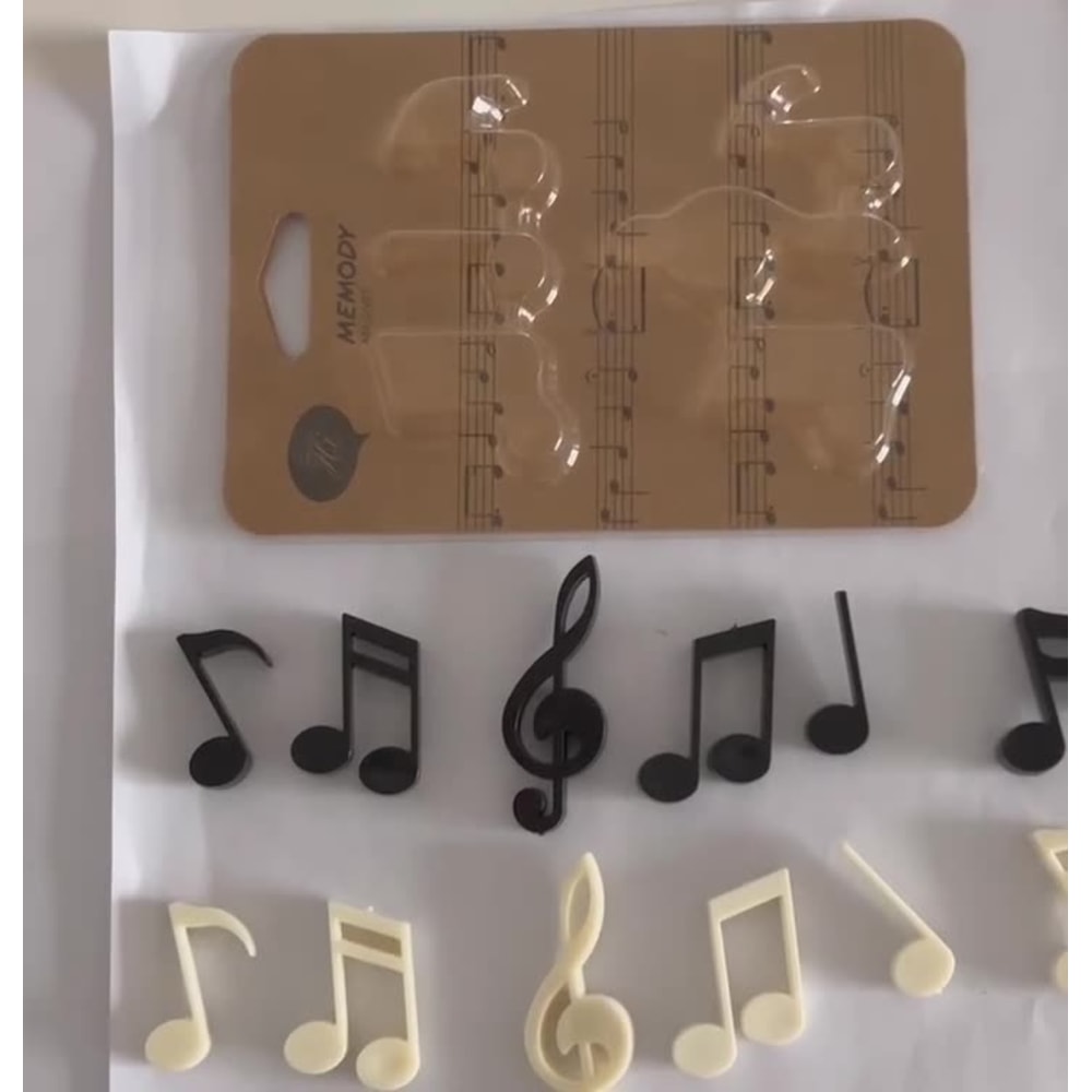 Music Note Refrigerator Sticker Creative Piano Score Magnet Sticker 0