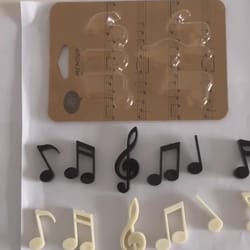 music note refrigerator sticker, creative piano score magnet sticker